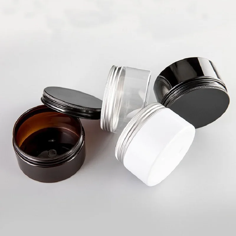 250ML Plastic Cosmetic Container 4 Colors Dia.92.5 mm Facial Mask Jar with Aluminum Screw Cap Sealed Scented Tea Packing Box | Красота и