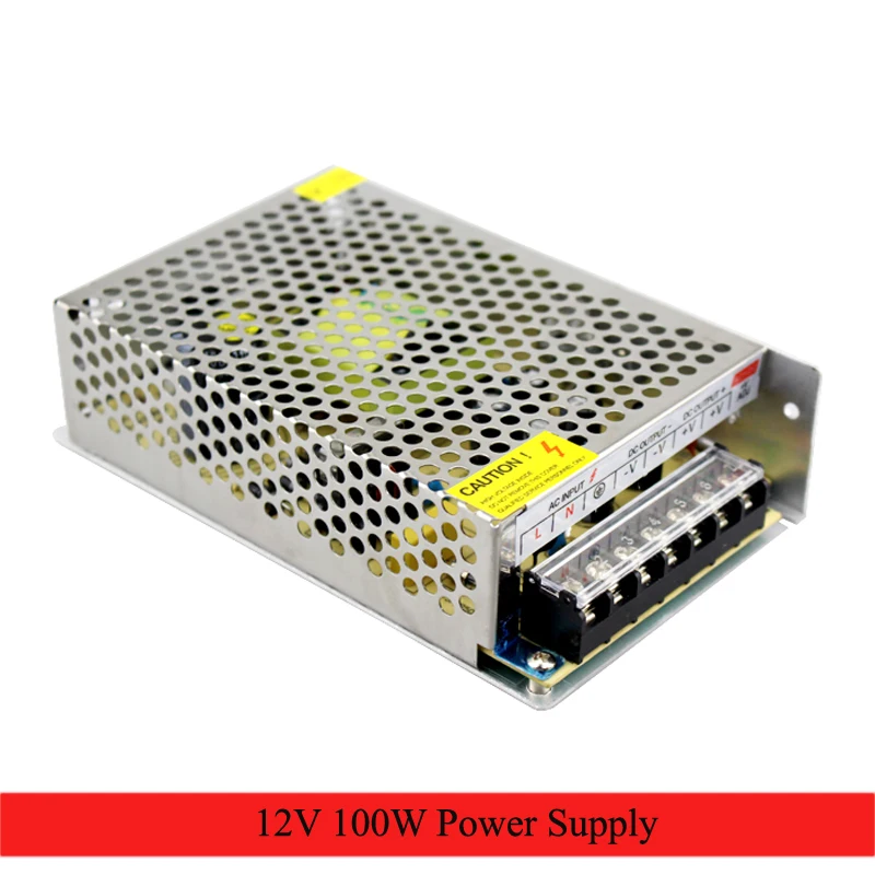 Dc 12V блок питания светодиодной ленты 8.5A 100W переключатель AC 220v до Драйвер