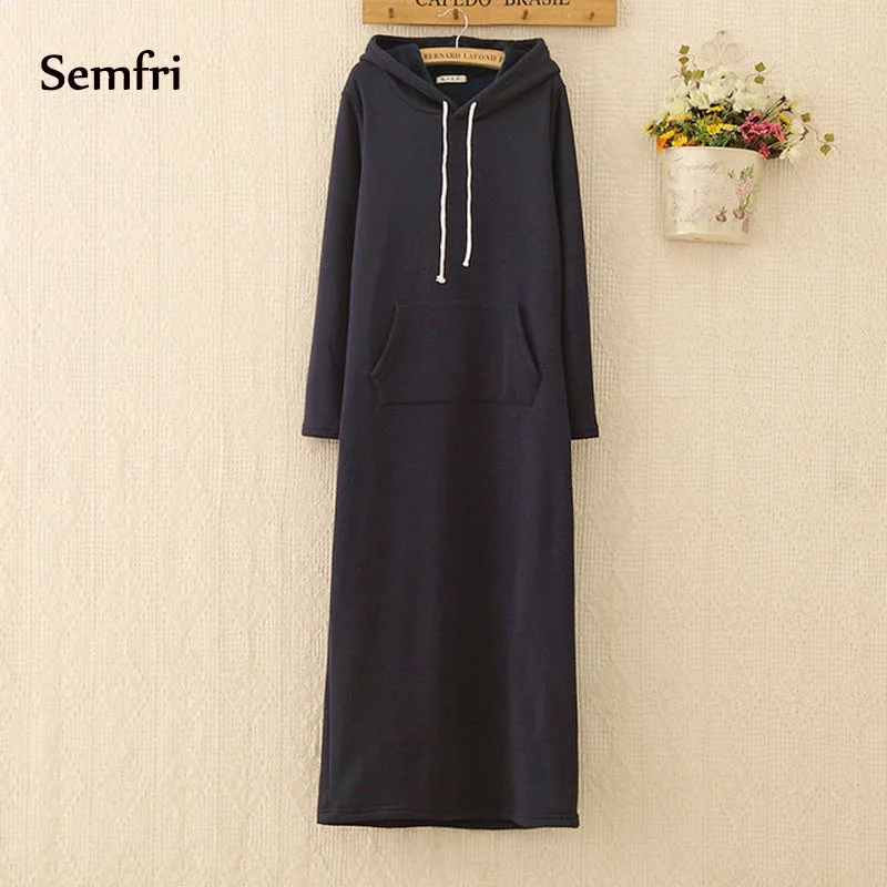 Semfri, женские толстовки, толстовка, длинные, весна-осень, sudadera mujer, платье, повседневные, размера плюс, Harajuku, Kpop, толстовки, пальто