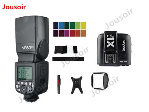 Вспышка Godox V860II-F GN60 TTL HSS 1/8000s Speedlite с литий-ионной батареей и фототриггером для