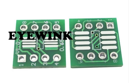 10 шт. переходник SOP8/SOIC8 на DIP8 IC so8/tssop8/soic8/sop8 без штифта|Интегральные схемы| |