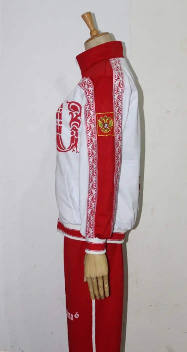 Костюм Виктора Никифорова унисекс куртка штаны шиньон Юрий! На льду аниме