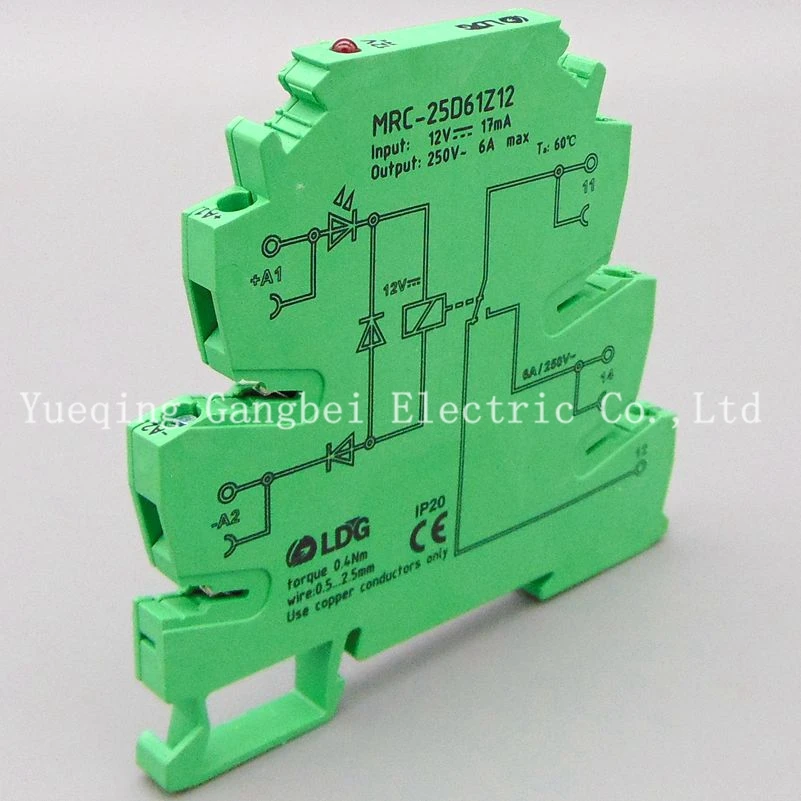 MRC-25D61Z12 DC12V PLC релейный выходной усилитель Модуль платы реле ультратонкий релейный модуль реле 12В