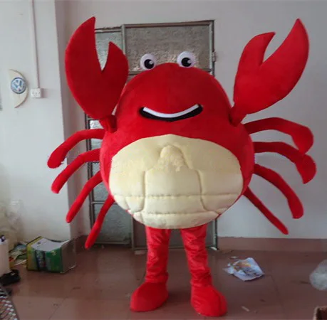 Red Crab Mascot Costumes Unisex Cartoon Apparel Cosplay Custom Made Adult Size | Тематическая одежда и униформа