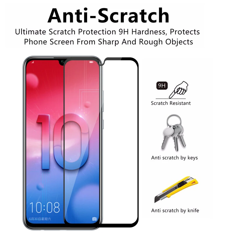 Защитное стекло для honor 10 lite 2 шт./лот COL-L29 | Мобильные телефоны и аксессуары