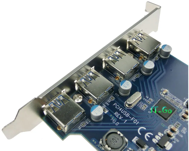 Superspeed 4 порта USB 3 0 PCI Express Card PCIe хост-контроллер x USB3.0 конвертер с SATA Power PCIF0302 |