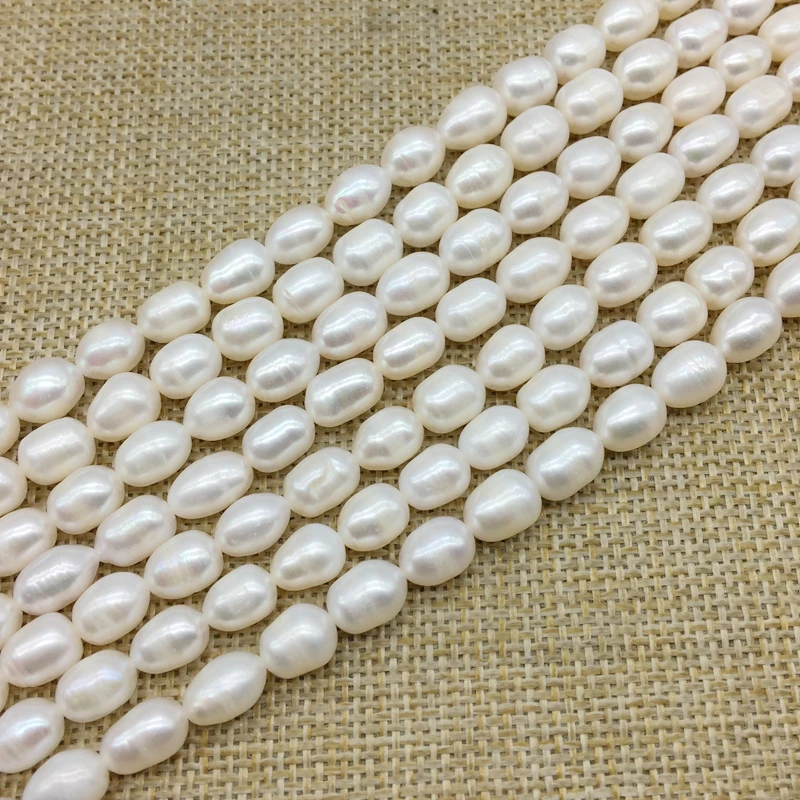 Бусины Из Натурального пресноводного жемчуга овальной формы 7-9 мм | Украшения и