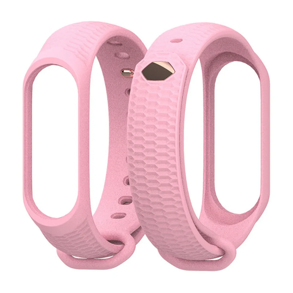 Pink Ремешок на запястье для Xiaomi mi Band 3 Мягкая силиконовая лента ремешок для mi band 3 дышащие спортивные умные аксессуары ремешок для часов - Цвет: Pink