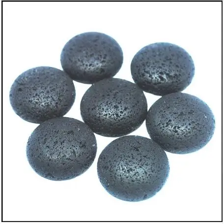 round 40mm 5pcs Натуральный камень лавы кабошоны бусы из вулканического Материала аксессуары для шармов Подвески Изготовление фитинги круглые 10 мм 15 мм 20 мм 25 мм Топ Мода - Цвет: round 40mm 5pcs