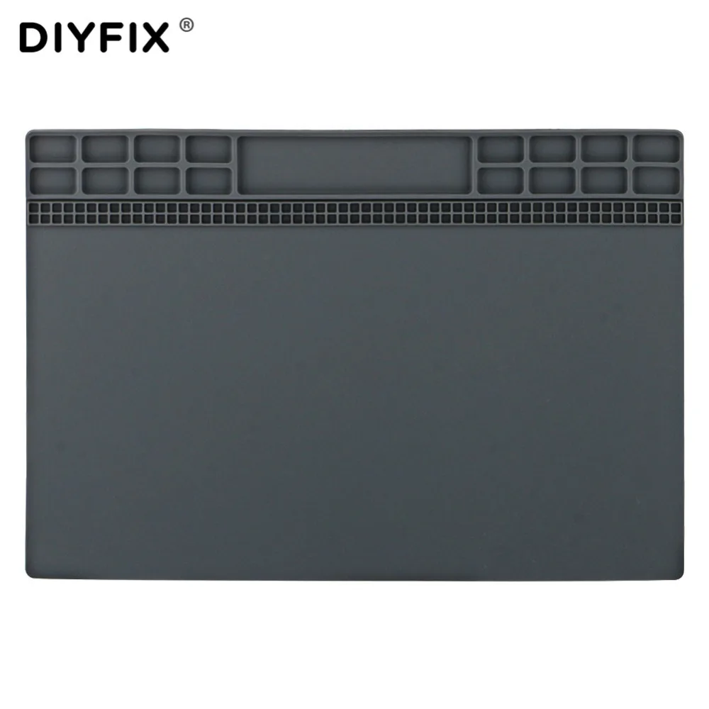DIYFIX теплоизоляция силиконовый коврик стол коврик обслуживания платформы для BGA пайка ПХД ремонт станция горячего воздуха