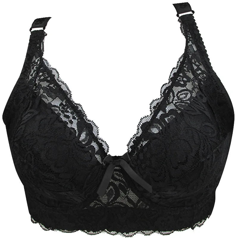 

Women Sexy Full Laace Underwear Hot Sale Underwire Bra Push-up Brassiere Women Fashion Plus Size Bra thin Cup Bras Push-up Bra