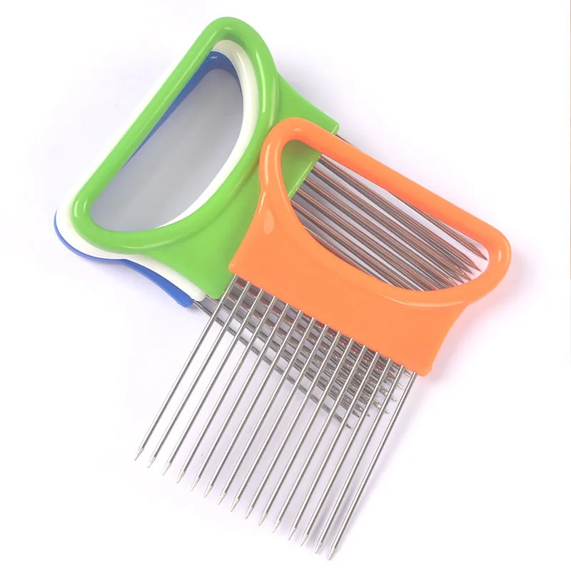 Набор из 1 держателя для лука и томатов 4 цвета|cooking tools|holder slicervegetable cutter |