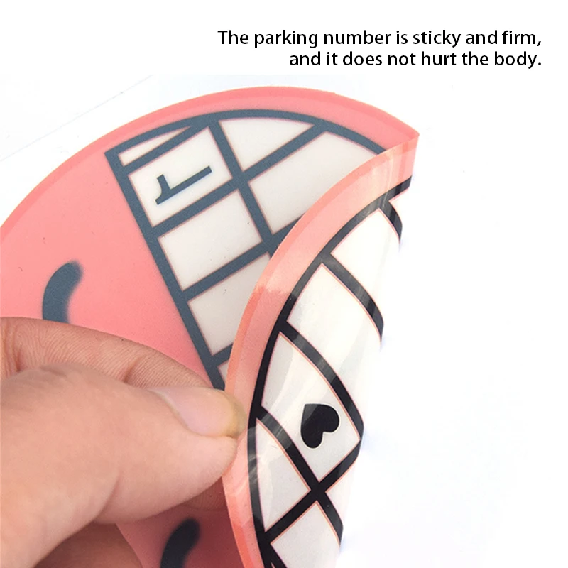LENTAI 1 шт. автомобиля Парковка телефонный номер карты смайлик для укладки волос