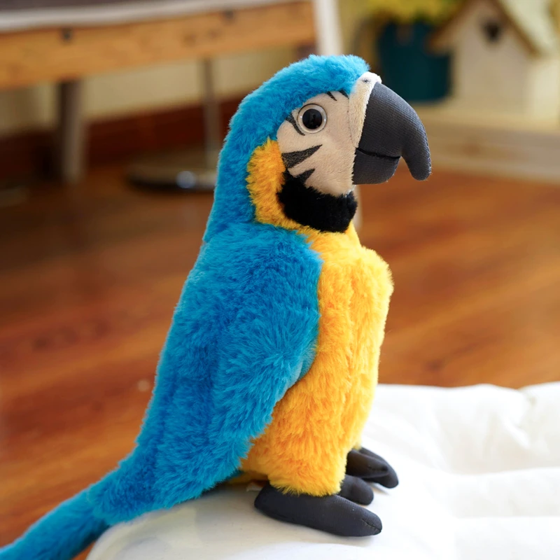 Candice guo! Super cute plush toy lovely emulational parrot bird soft stuffed doll decoration creative birthday Christmas gift | Игрушки и