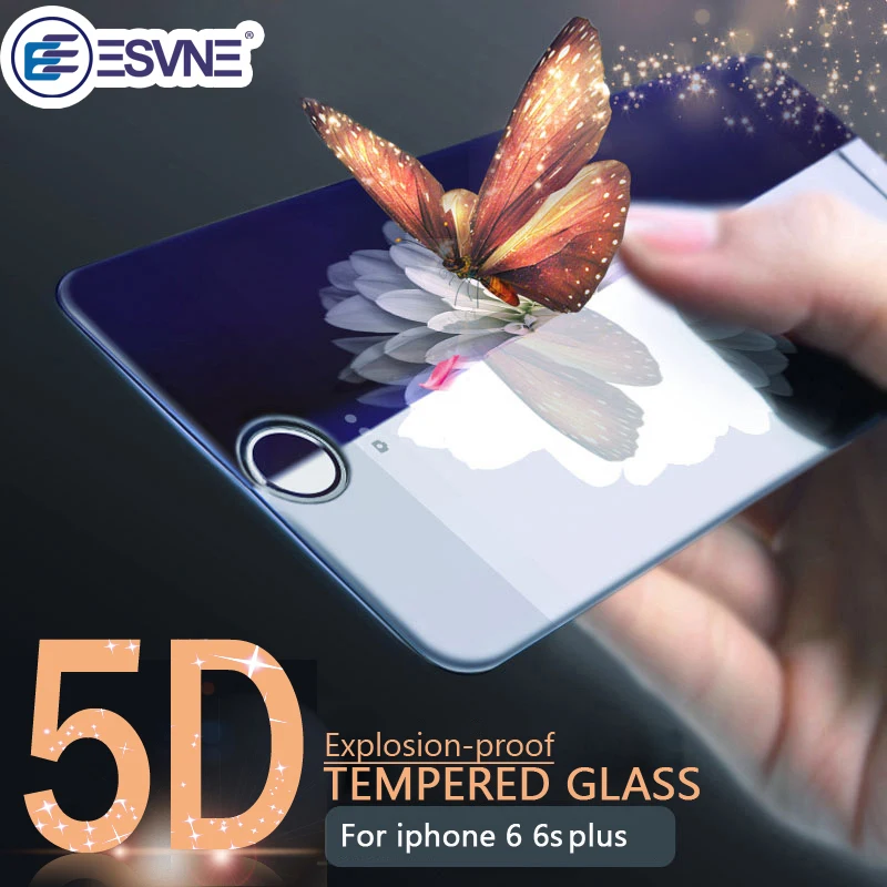 ESVNE(3nd Gen 3D 2nd gen) 5D закаленное Стекло для iPhone 6 стекло 6S Plus изогнутый край Полное