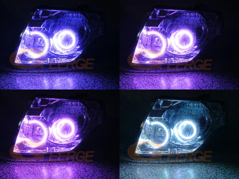 Для Mitsubishi pajero 2006 2007 2008 2009 2010 2012 2013 RF Bluetooth APP мульти-Цвет RGB комплект светодиодов «глаза ангела»