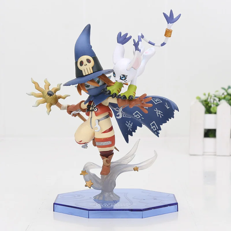 Wizarmon no box Digimon Adventure Digital Gabumon& Yamato фигурка Angemon wizzarmon аниме мультяшная игрушка ПВХ фигурка Модель Кукла подарок 13-22 см - Цвет: Wizarmon no box