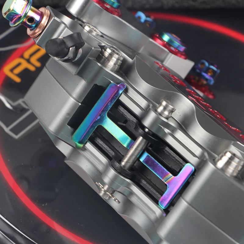 

Universal Brake Caliper Part Fixed Iron Sheet Colorful 304 Stainless Steel For Adelin Adl07 Hf6 Rpm 4 Piston Brake Caliper 2pcs