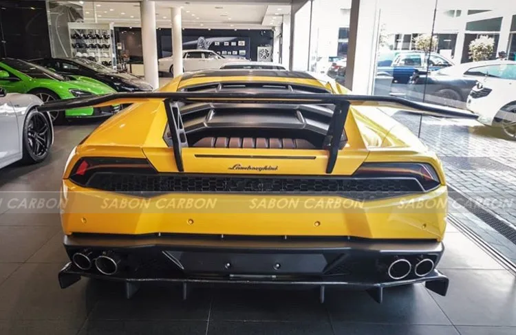 Задний спойлер Huracan из углеродного волокна для Lamborghini LP610-4 2014-16 DMC /MSY style |