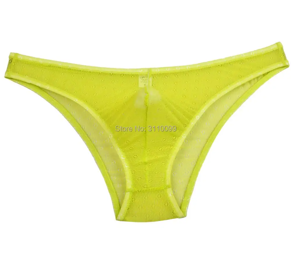 4 шт./лот сексуальное бикини мужские трусы шорты Прозрачное нижнее белье с