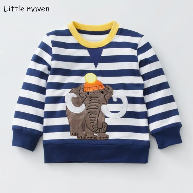 Little maven 2018 Осенняя брендовая одежда для маленьких мальчиков детские толстовки и