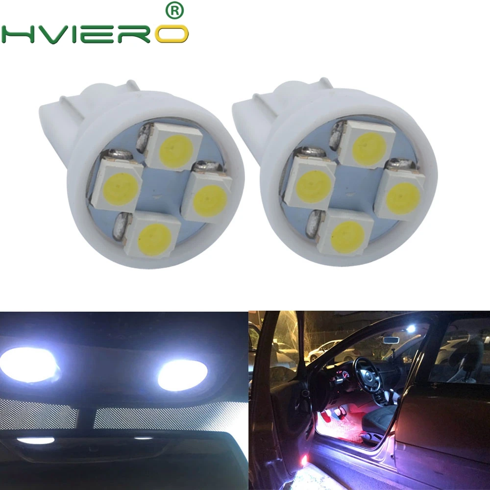 4 шт. 3528 1210 4smd 4 Smd белый красный синий клиновидный задний авто светильник 4led 194 168 DC 12v внешние огни Новые