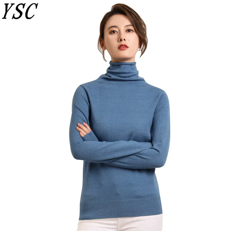 

Autumn&winter Hot Sales Women's Knitted Cashmere Wool Sweater Curling Pile collar Solid color High-quality pullovers Size S-XXL