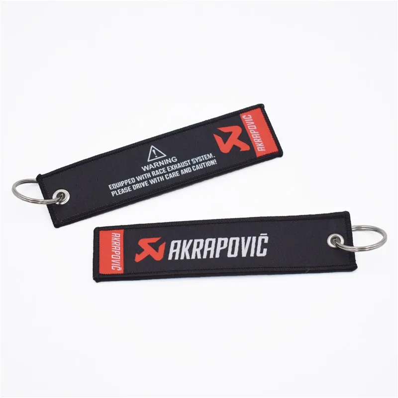 AKRAPOVIC мотоцикл автомобили брелок с вышивкой настоящие мужчины как кривые брелки OEM ювелирные изделия