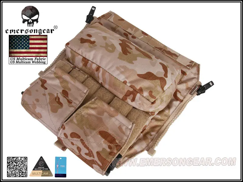 Emerson Back Pack BY ZIP Panel для AVS JPC2.0 CPC тактический жилет аксессуар посылка Multicam Arid EM9286 |