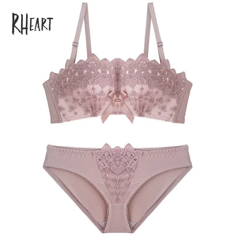 Purple Roseheart летние женские модные красные фиолетовые беспроводные сексуальные комплекты нижнего белья, хлопковые трусики, Мягкие Бесшовные комплекты бюстгальтеров нижнее белье A B - Цвет: Purple