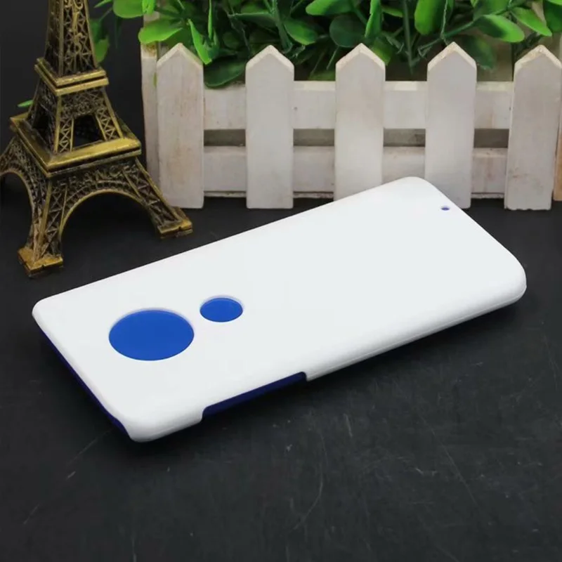 10 шт. пустой чехол для телефона с рисунком из кожи Moto G7 полный охват печатных
