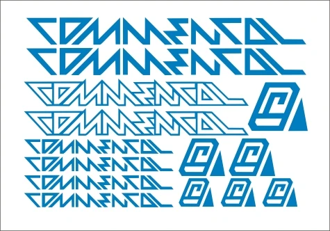 Light Blue Лист в 1 Набор высеченные наклейки для велоспорта, mtb, bmx, дороги, рамы велосипеда наклейки для велосипеда DIY наклейки для рамы наклейки для велосипеда - Цвет: Light Blue