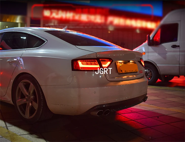 Автомобильные аксессуары для Audi A5 задние фонари светодиодные задние фонари 2008- для A5 задняя лампа DRL+ тормоз+ Парк+ Сигнальные огни светодиодные