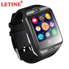 LETINE Q18 спортивные Смарт-часы с телефоном, женские и мужские часы с сенсорным экраном, наручные часы для сотового телефона с камерой, SIM-картой для iOS, Android, PK, DZ09