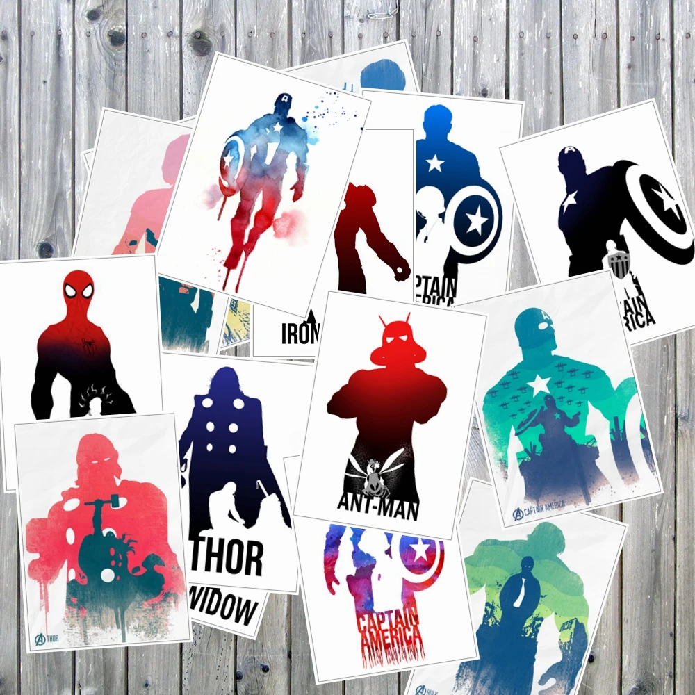 25 pcs/lot Marvel movie The Avengers Stickers Styling Waterproof Sticker Motorcycle Bike Laptop Skateboard Ipad Phone