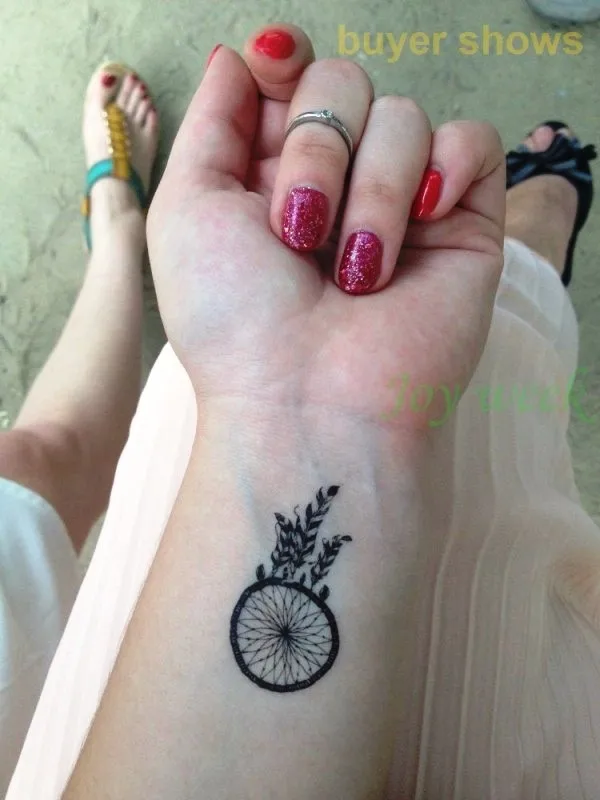 Водостойкая Временная тату Наклейка на тело Ловец снов наклейки флэш