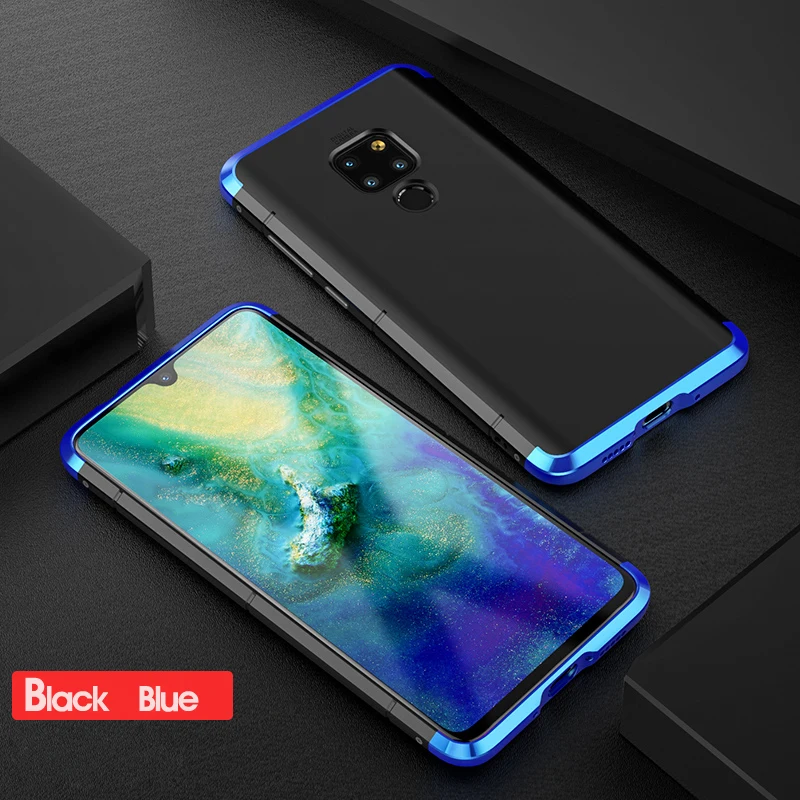 Алюминиевый металлический бампер для huawei P30 Pro чехол противоударный жесткий PC задняя крышка для huawei P20 Pro чехол mate 20 Pro coque mate 20 P30
