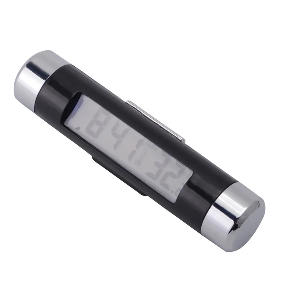 Портативный Автомобильный цифровой ЖК часы и температурный дисплей электронные