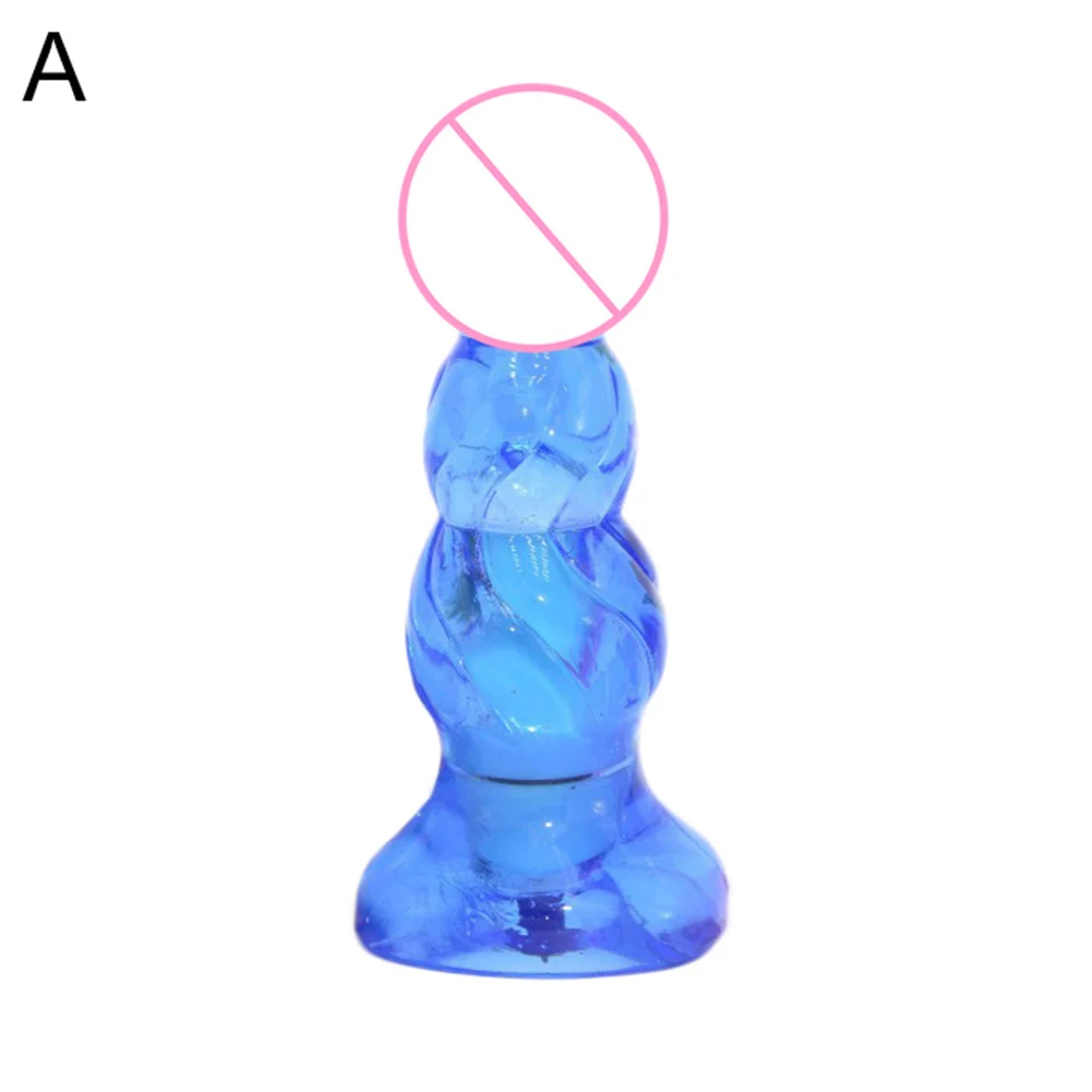 12cm Silicone Jelly Design G-Spot Vibrating Anal Plug Adult Women Masturbation Couple Sex Toy NEW |