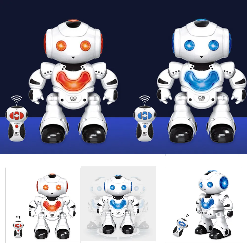 Робот игрушка интеллектуальная фигурка RC робот электронная игрушка робот танцор музыкальная ходьба танцы Музыкальный Электрический робот D301212