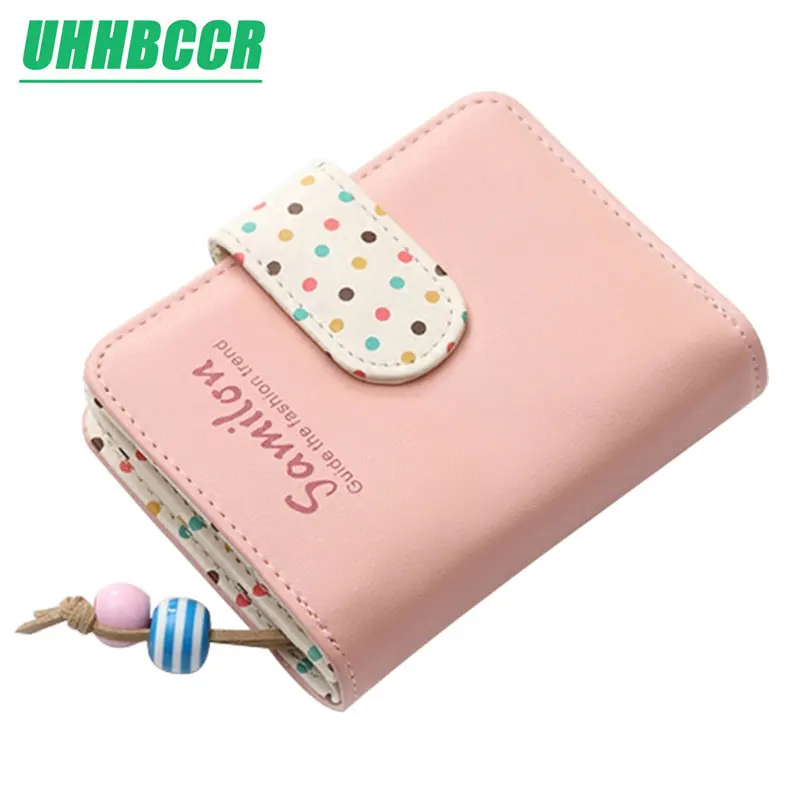 Модный маленький кошелек для женщин короткий роскошный брендовый милый женский