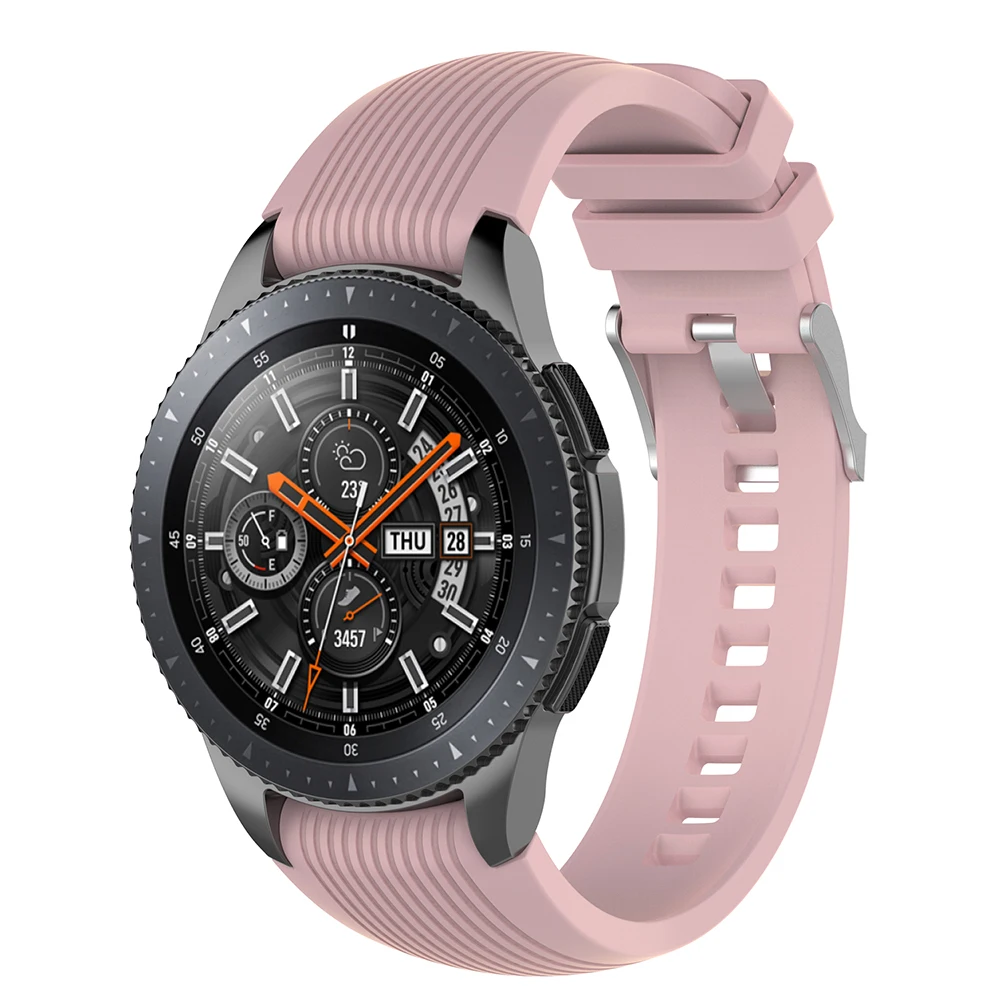 Спортивный силиконовый ремешок браслет для samsung gear S3 Frontier классический сменный