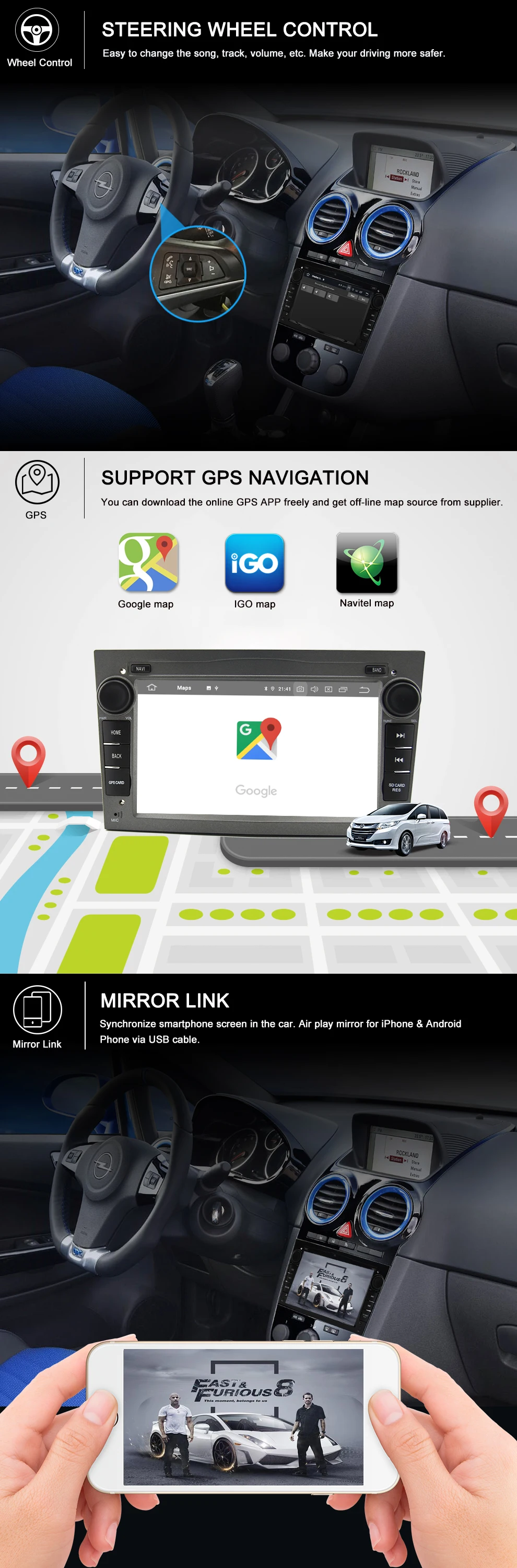 AUTOTOP 2 Din Android 9,0 автомобильный DVD gps для Opel Vauxhall Astra Meriva Vectra Antara Zafira Corsa Agila " gps радио плеер без DVD