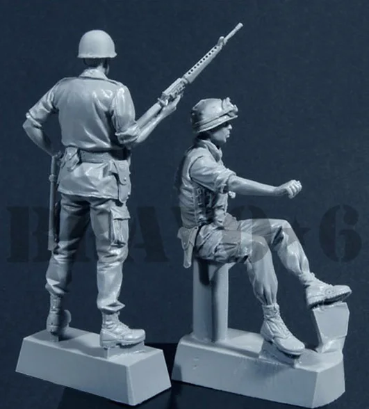 1/35 весы Неокрашенная Смола рисунок Вьетнам войны США Военная Униформа полиции