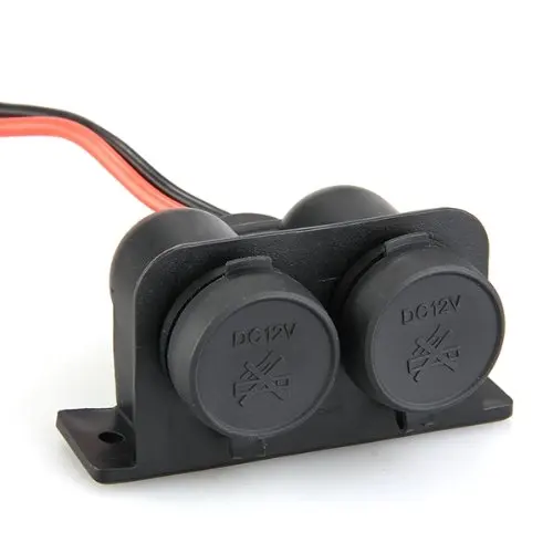 EDFY 2 Way 12V водонепроницаемый мотоцикл прикуриватель адаптер питания розетка