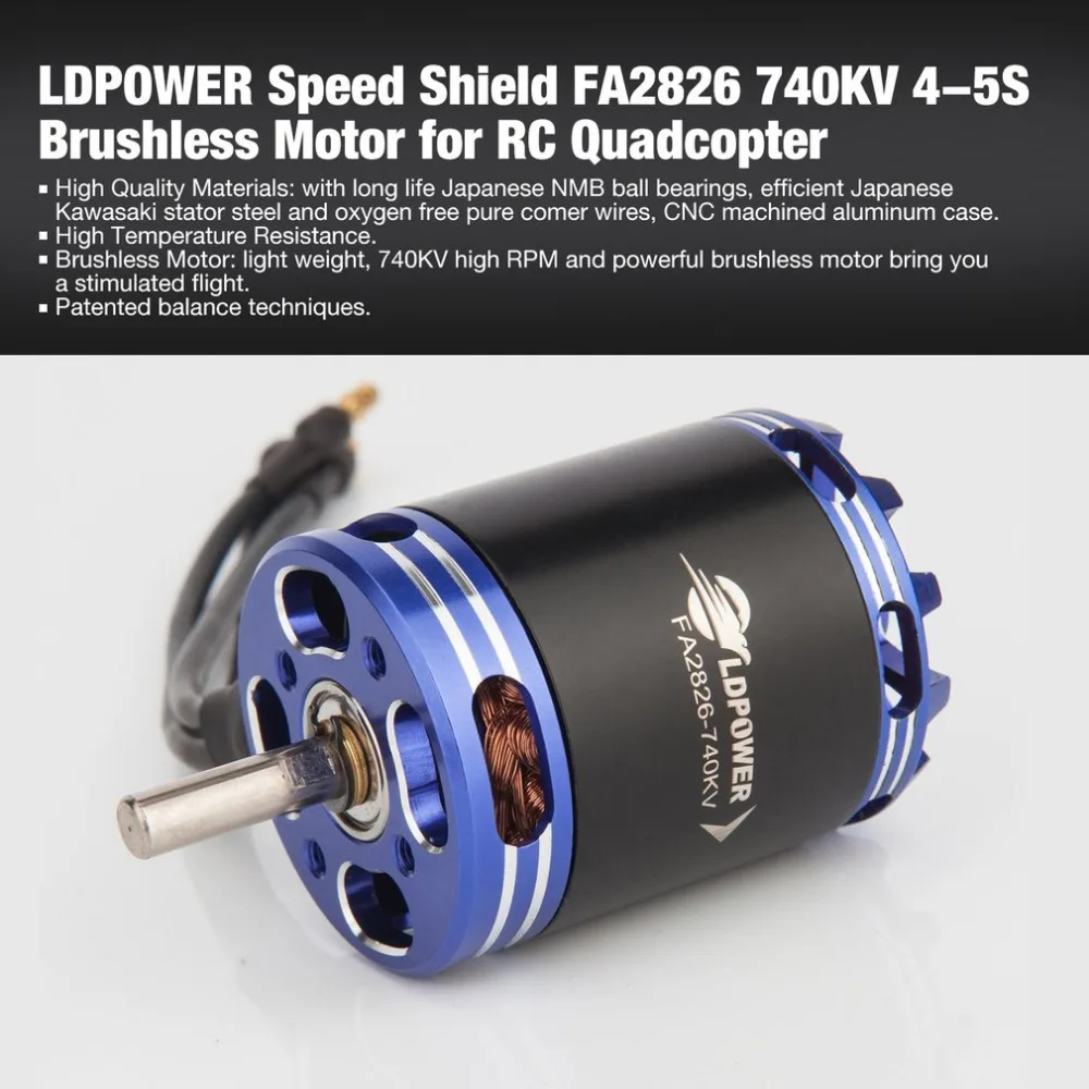 LDPOWER speed Shield FA2208 1100KV 2 3S бесщеточный двигатель для неподвижного крыла RC Дрон FPV