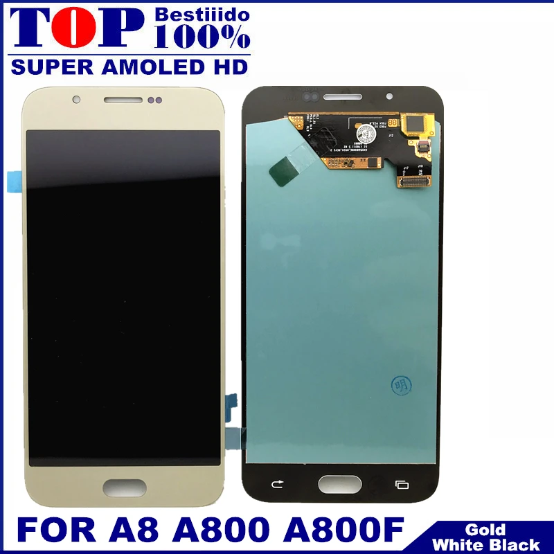 Для samsung Galaxy A8 A800 A8000 A800F Super AMOLED телефона ЖК дисплей Дисплей сенсорный экран