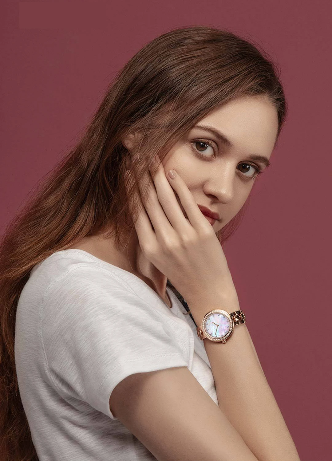 Xiaomi TwentySeventeen Кристалл кварцевые наручные часы для женщин 64 искусственный камень наручные часы Дамская мода Рождественский подарок день рождения 0