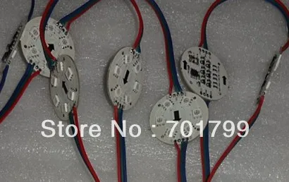 DC12V WS2811 звезда типа пиксельный модульный, 6 шт. 5050 SMD rgb led внутри, 1,44 W, IP68, одной стороны; 200 мм диаметр; молочное покрытие