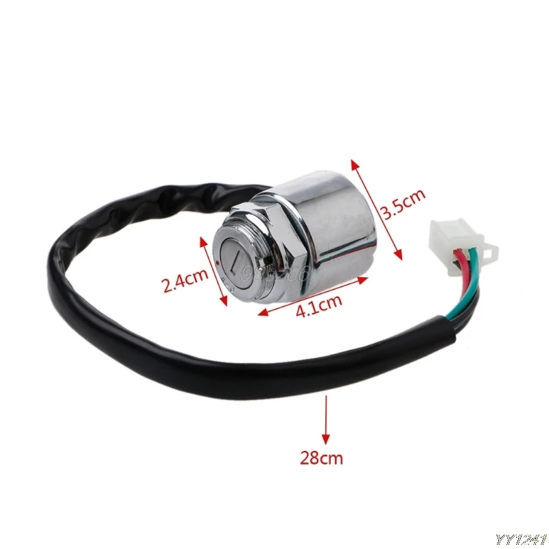 

4 Wires ATV Quads Ignition Key Switch For 4 Wheeler Go Kart Motorcycles Pit Dirt Bike Motorcycle Ignition May22 DropShip